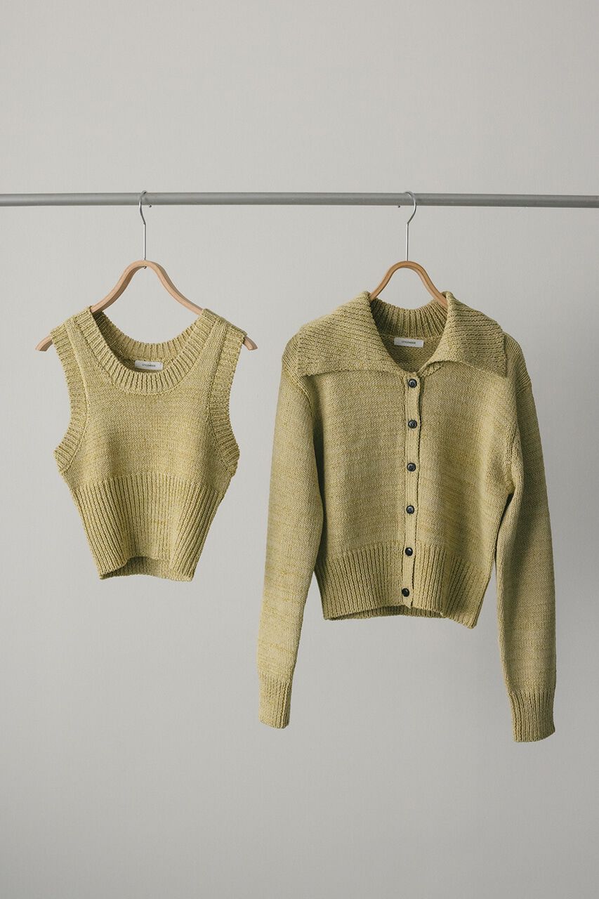 STYLEMIXER「ビッグカラーアンサンブルニットカーデ」|カーディガン|