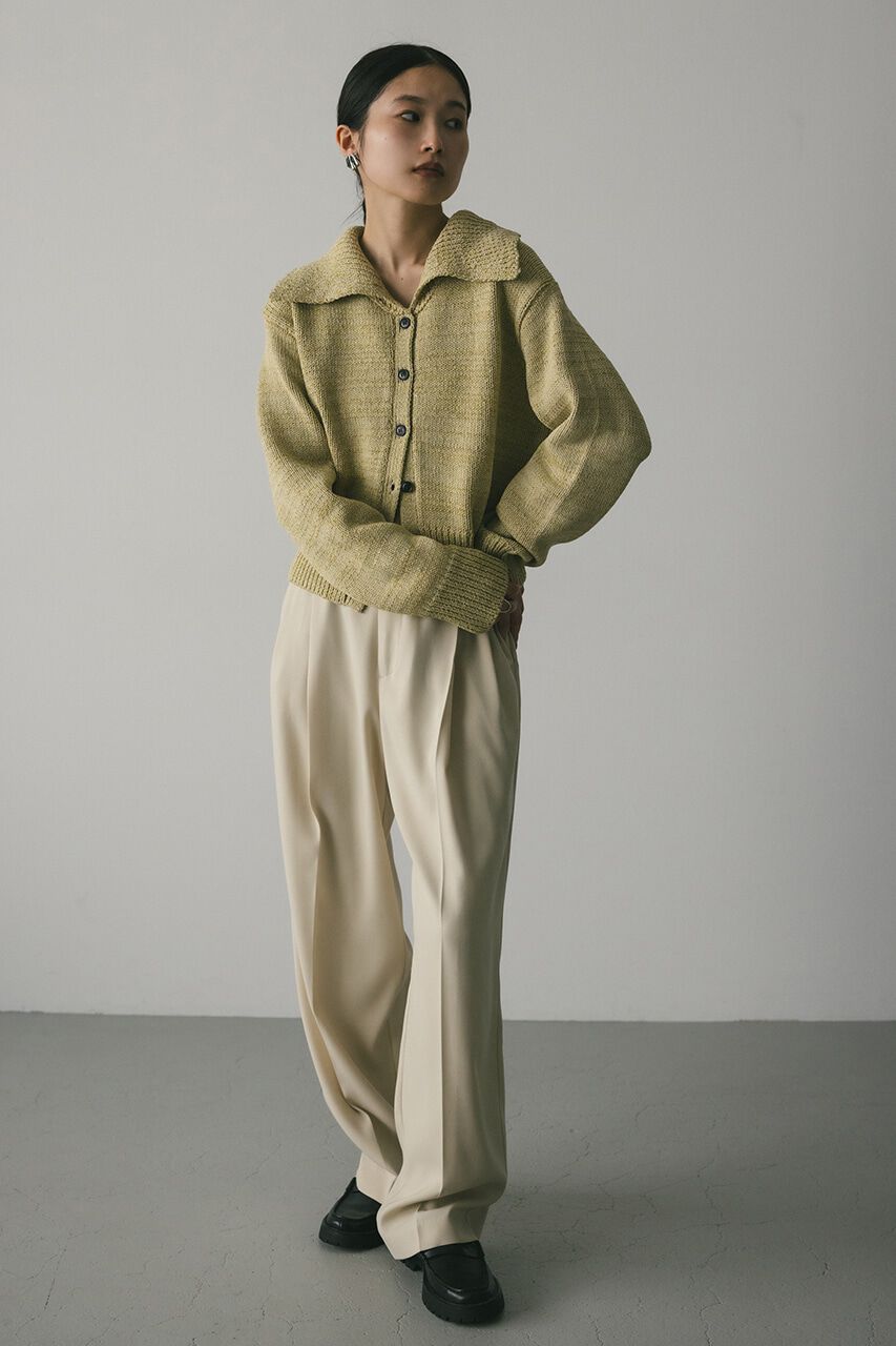 STYLEMIXER「ビッグカラーアンサンブルニットカーデ」|カーディガン|