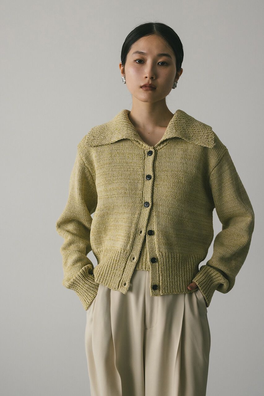 STYLEMIXER「ビッグカラーアンサンブルニットカーデ」|カーディガン|