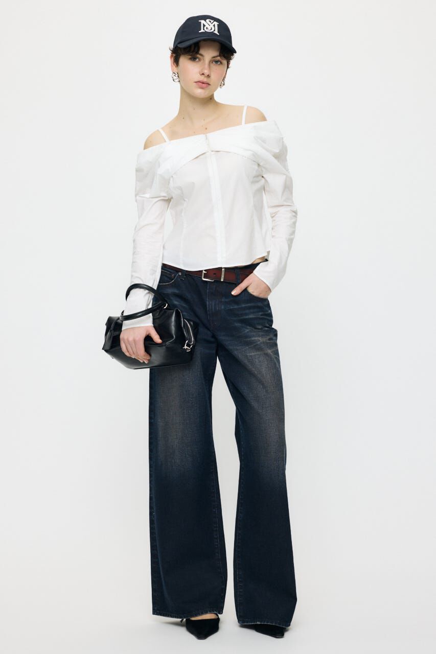 MOUSSY「RIBBON OFF SHOULDER  ブラウス」|その他|