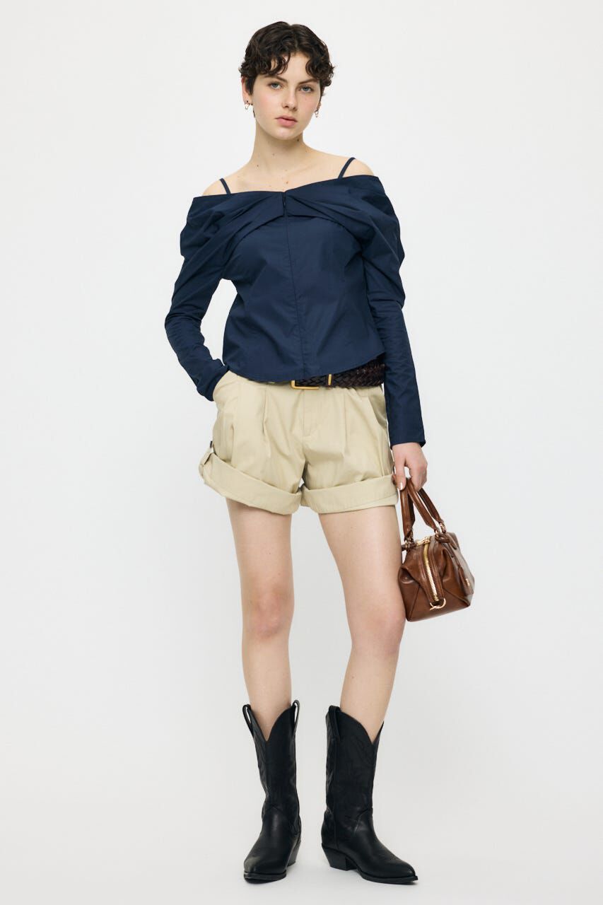 MOUSSY「RIBBON OFF SHOULDER  ブラウス」|その他|