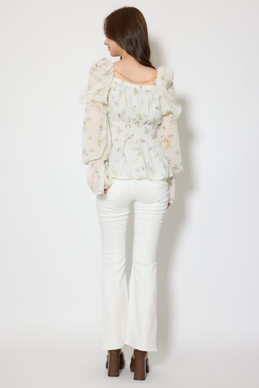 rienda「ボリュームスリーブブラウス」|シャツ・ブラウス|