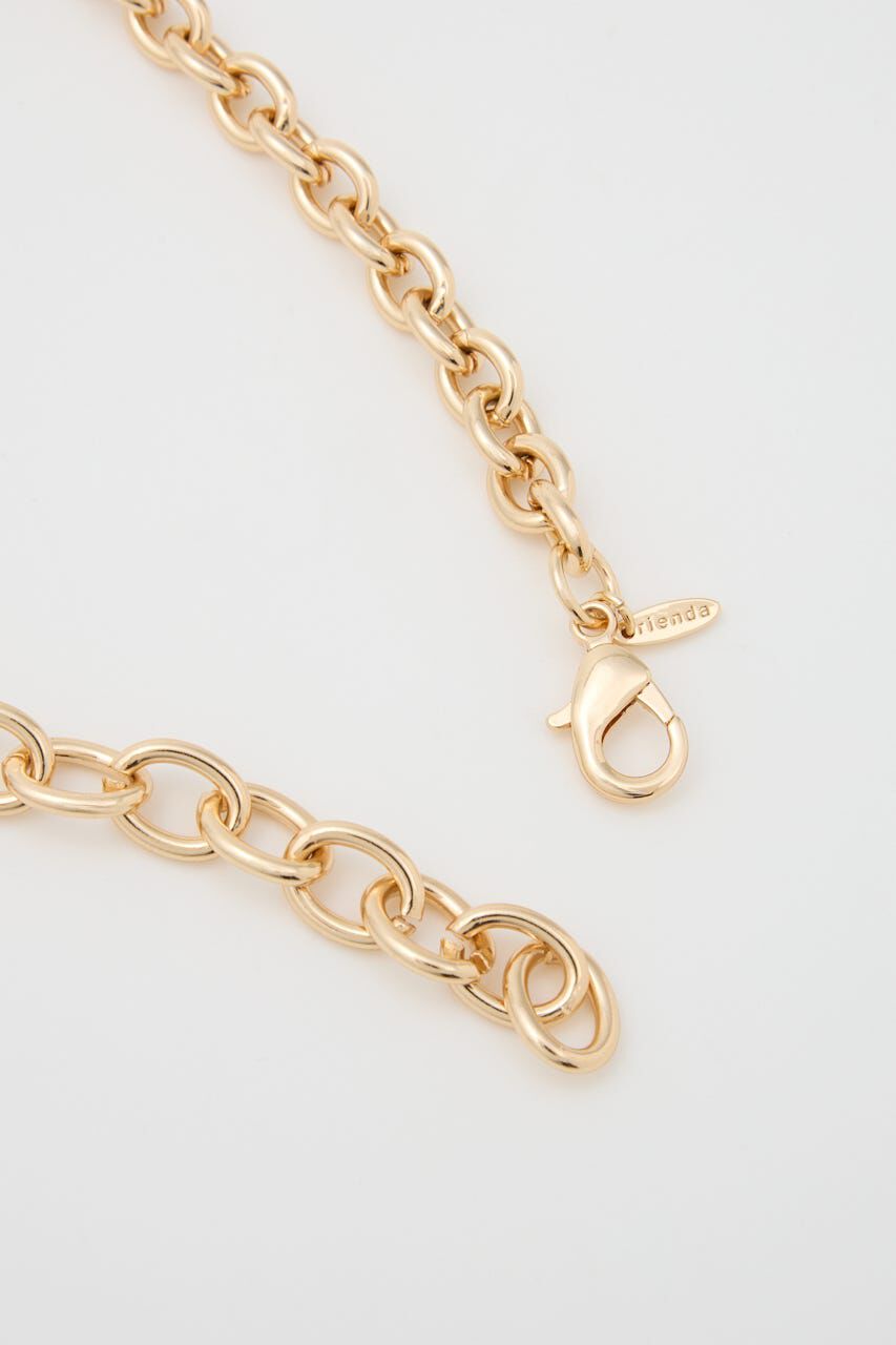 rienda「ニュアンスハートプレートネックレス」|ネックレス|