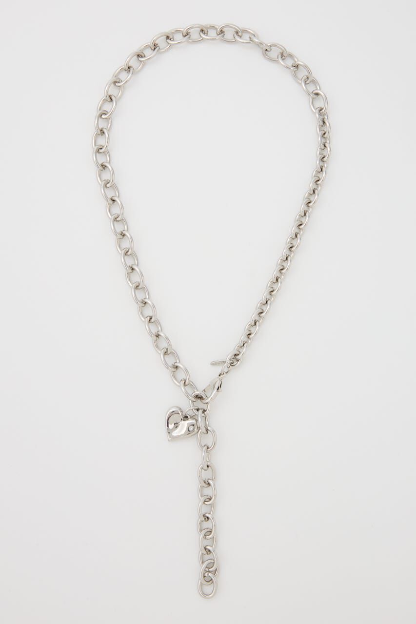 rienda「ニュアンスハートプレートネックレス」|ネックレス|