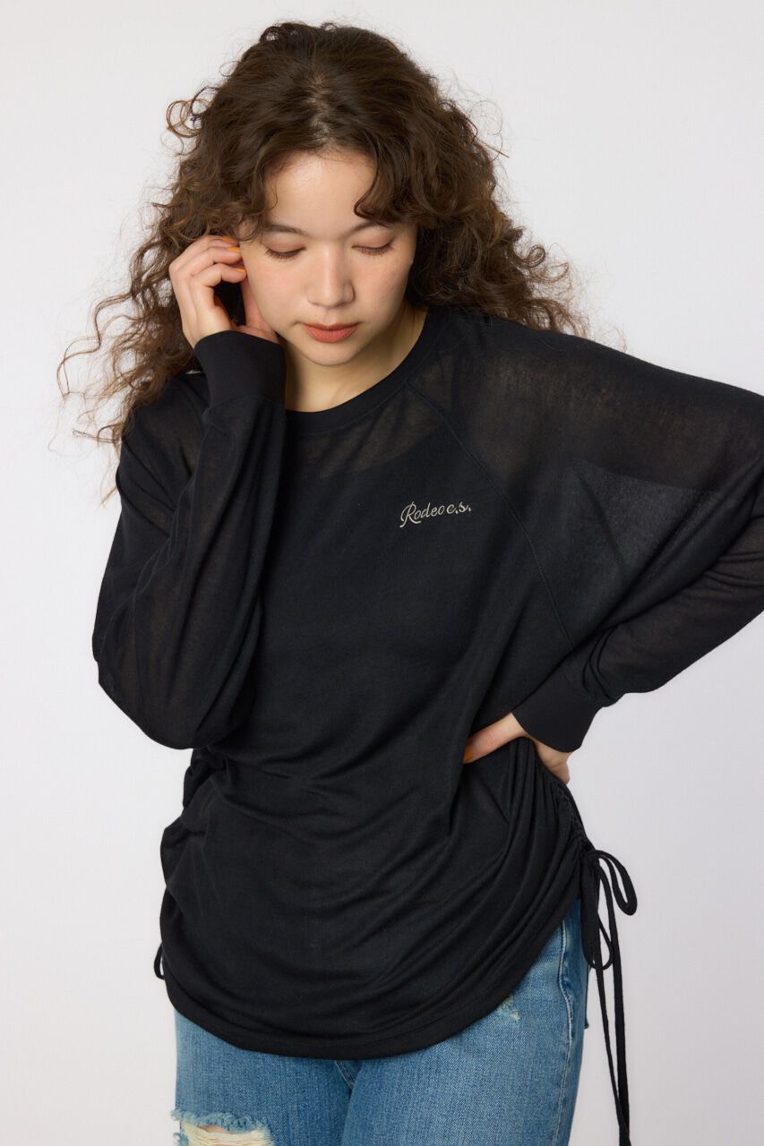 RODEO CROWNS「サイドシャーリングルーズトップス」|Tシャツ・カットソー|