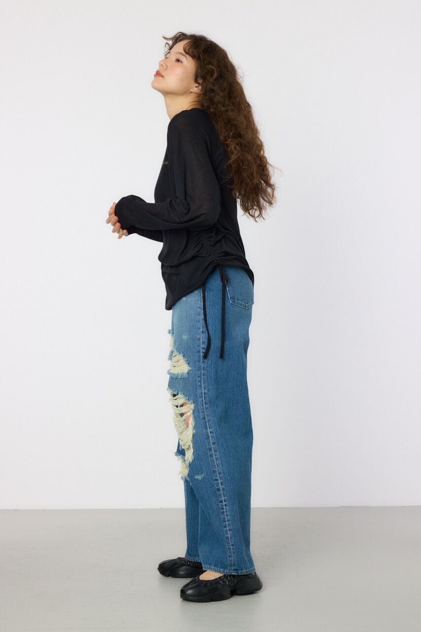 RODEO CROWNS「サイドシャーリングルーズトップス」|Tシャツ・カットソー|