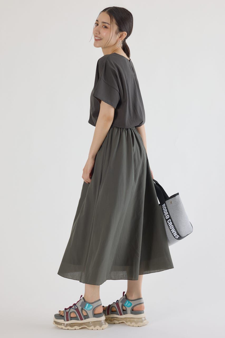 RODEO CROWNS「異素材切替ワンピース」|ワンピース|