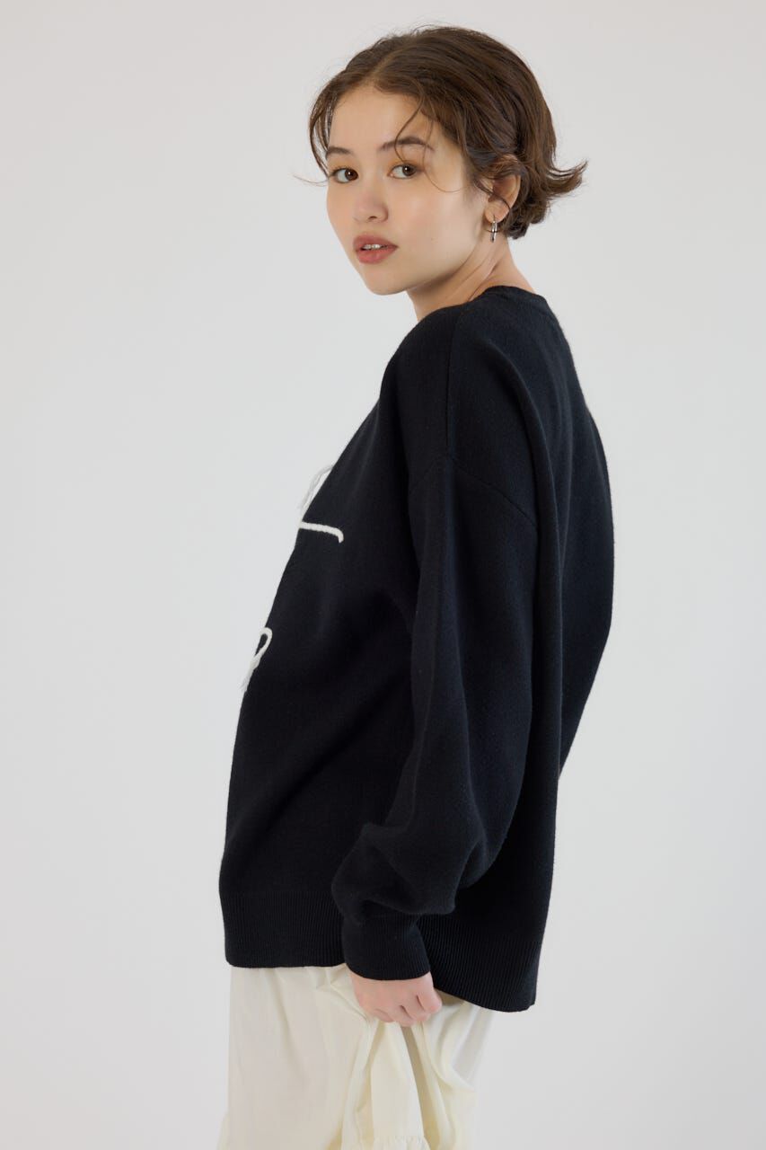 RODEO CROWNS「Frayed Lettering ニットトップス」|ニット・セーター|