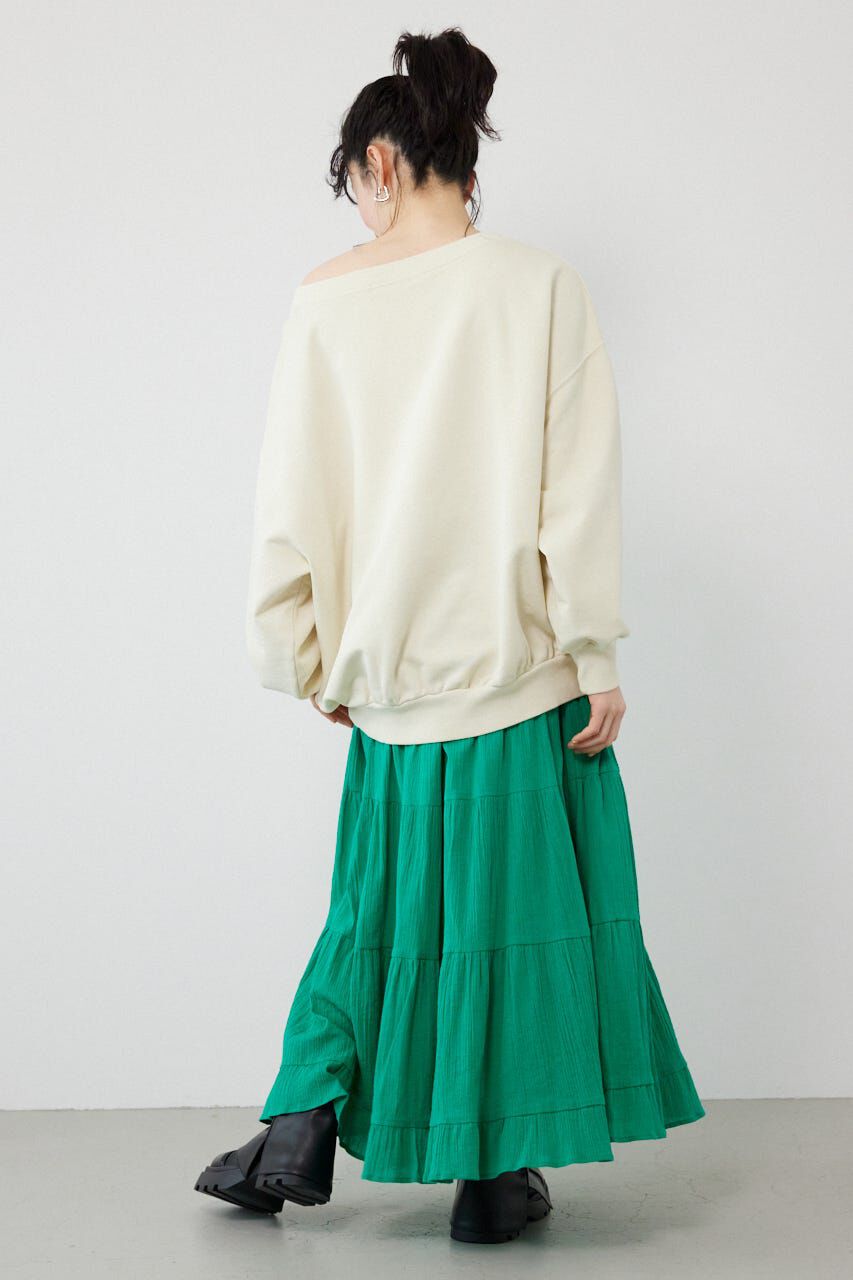 RODEO CROWNS「オフショルダースウェットトップス」|パーカー|