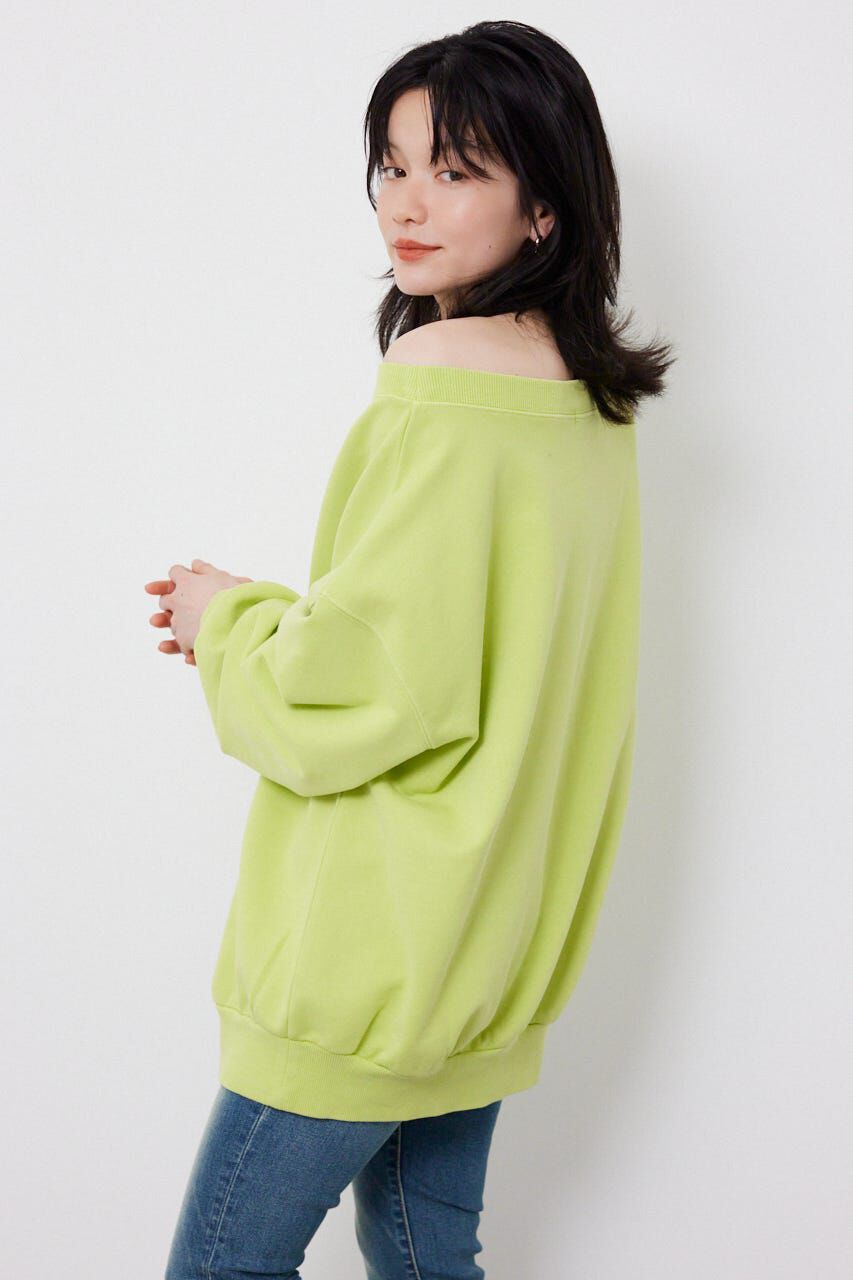 RODEO CROWNS「オフショルダースウェットトップス」|パーカー|