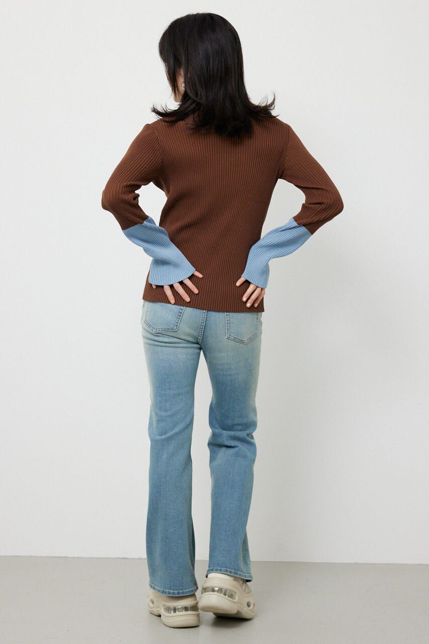 RODEO CROWNS「スリーブカラーニットトップス」|ニット・セーター|