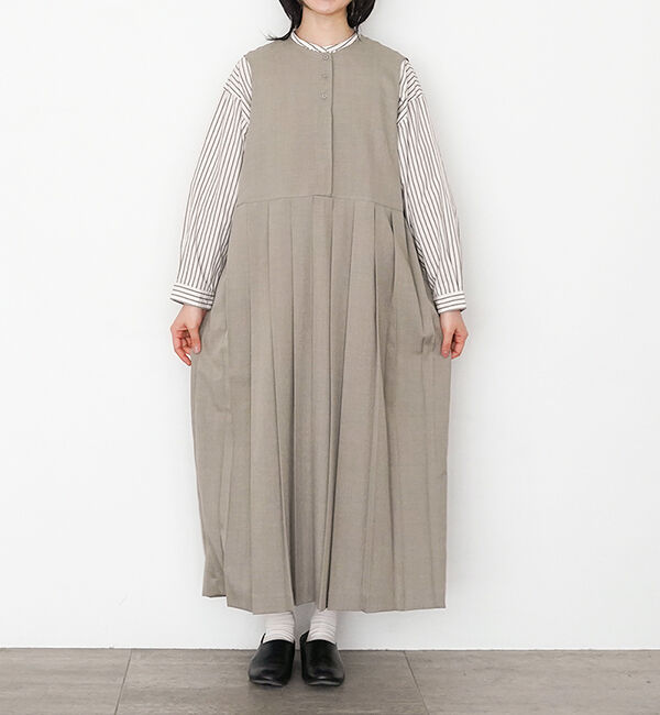 オローネ「プロムナードワンピース」|ワンピース|ベージュ