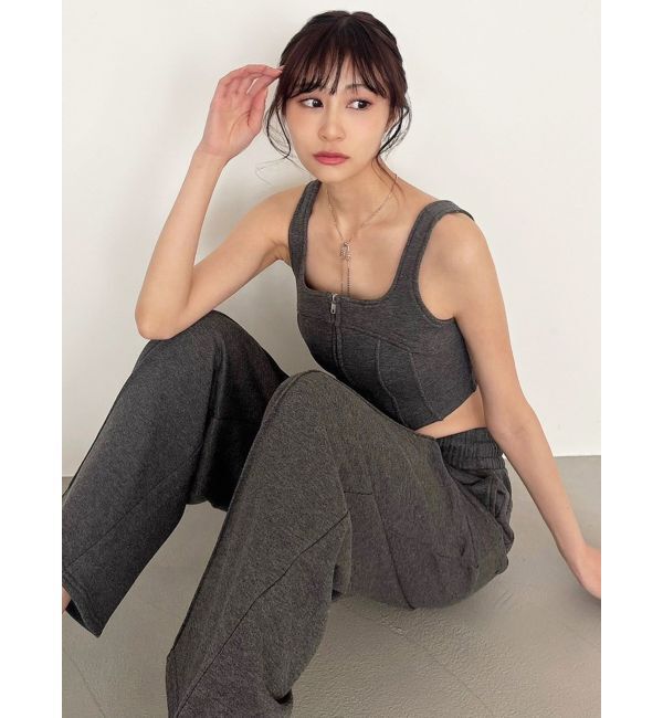 RESEXXY「センターZIPコルセットトップス【セットアップ着用可能】」|タンクトップ|