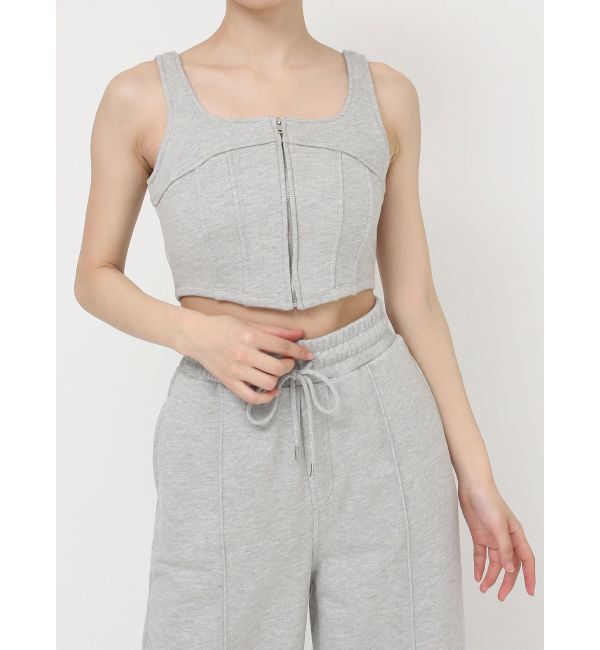 RESEXXY「センターZIPコルセットトップス【セットアップ着用可能】」|タンクトップ|