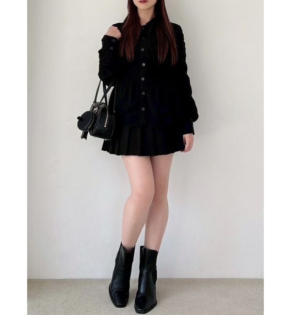 RESEXXY「ギャザーデザインチュニックシャツ」|シャツ・ブラウス|