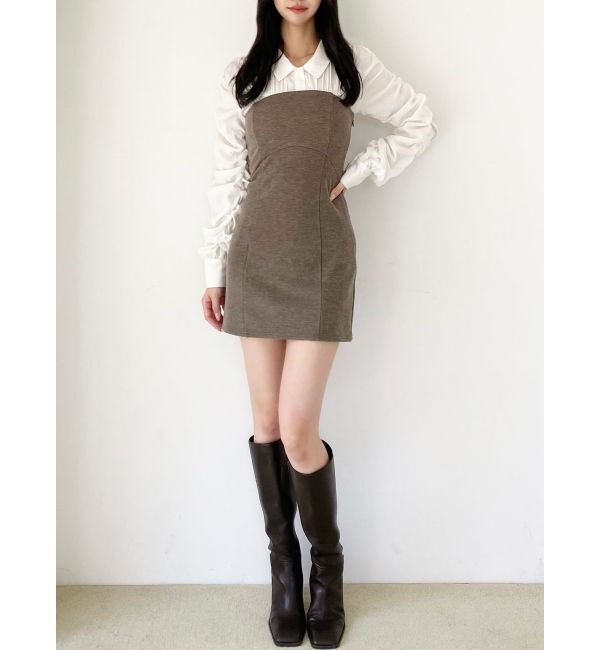 RESEXXY「ギャザーデザインチュニックシャツ」|シャツ・ブラウス|