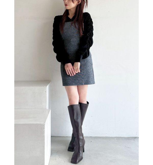 RESEXXY「ギャザーデザインチュニックシャツ」|シャツ・ブラウス|