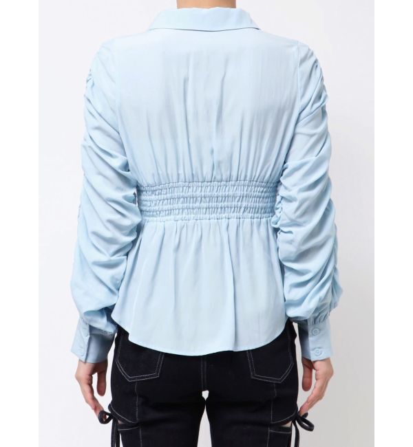 RESEXXY「ギャザーデザインチュニックシャツ」|シャツ・ブラウス|