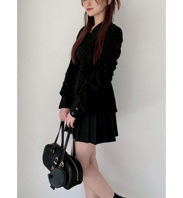 RESEXXY「ギャザーデザインチュニックシャツ」|シャツ・ブラウス|