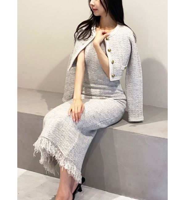 RESEXXY「フリンジニットワンピース【セットアップ着用可能】」|ワンピース|