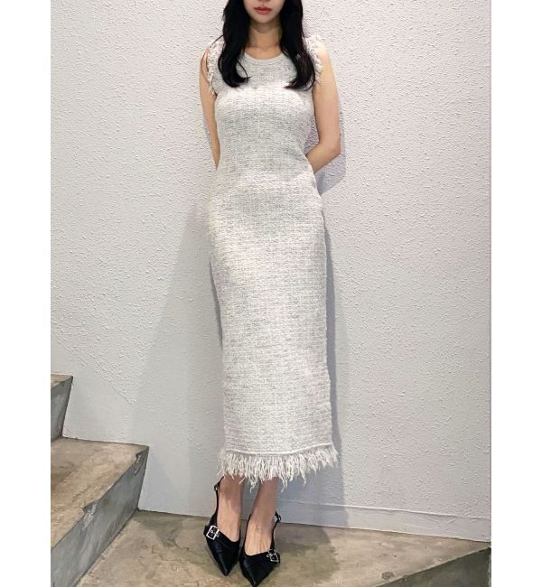 RESEXXY「フリンジニットワンピース【セットアップ着用可能】」|ワンピース|