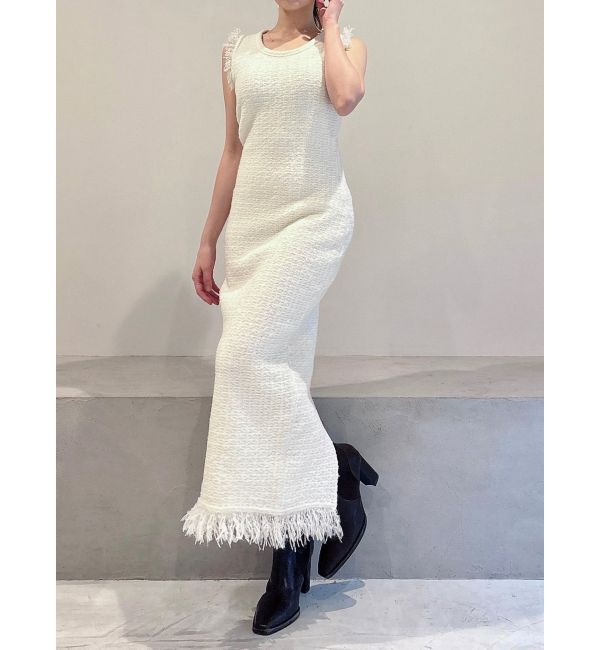 RESEXXY「フリンジニットワンピース【セットアップ着用可能】」|ワンピース|