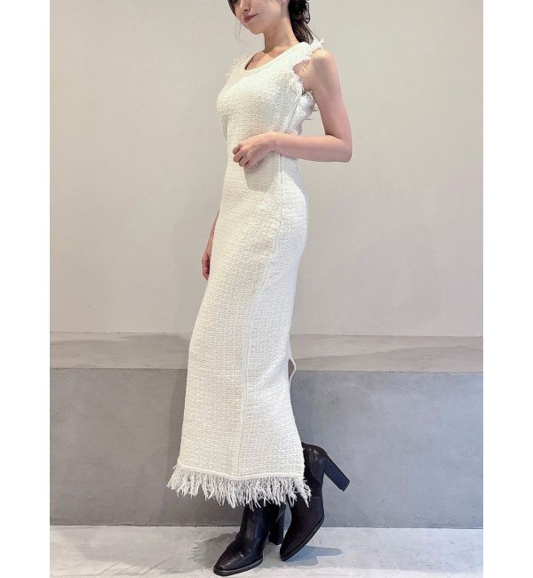 RESEXXY「フリンジニットワンピース【セットアップ着用可能】」|ワンピース|