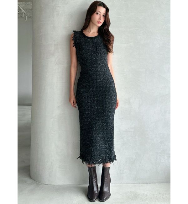 RESEXXY「フリンジニットワンピース【セットアップ着用可能】」|ワンピース|