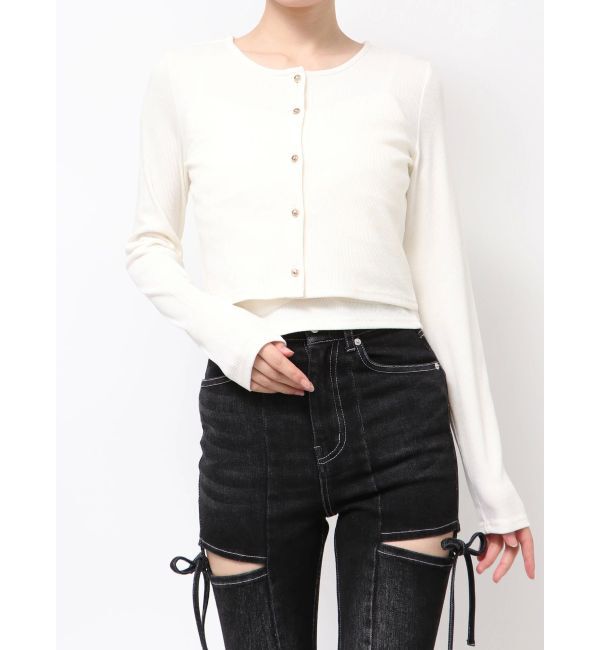 RESEXXY「チュールドッキングアンサンブルトップス」|Tシャツ・カットソー|