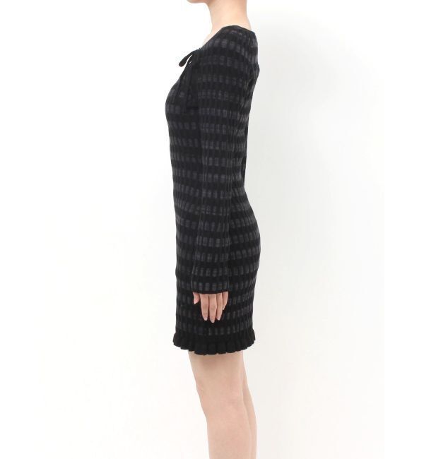 RESEXXY「ジャガードチェックニットミニワンピース」|ワンピース|