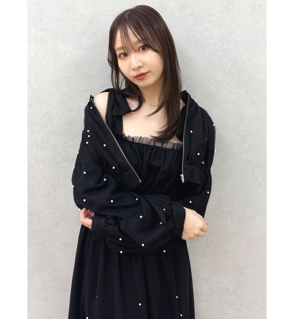 dazzlin「パールツキチュールブルゾン」|ブルゾン・スタジャン|