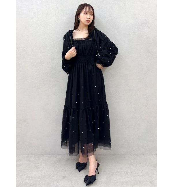 dazzlin「パールツキチュールブルゾン」|ブルゾン・スタジャン|