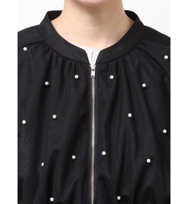 dazzlin「パールツキチュールブルゾン」|ブルゾン・スタジャン|