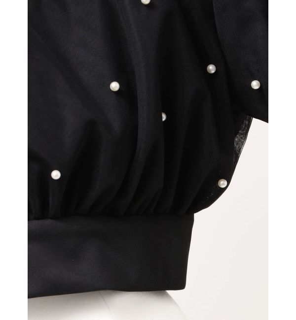 dazzlin「パールツキチュールブルゾン」|ブルゾン・スタジャン|