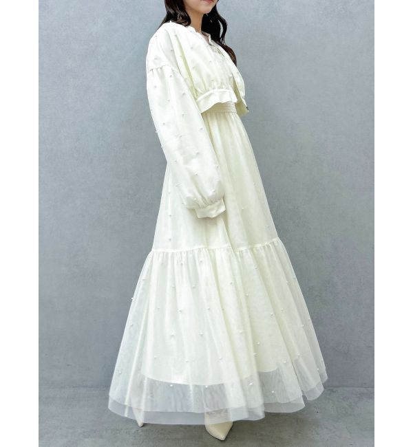 dazzlin「パールツキチュールブルゾン」|ブルゾン・スタジャン|