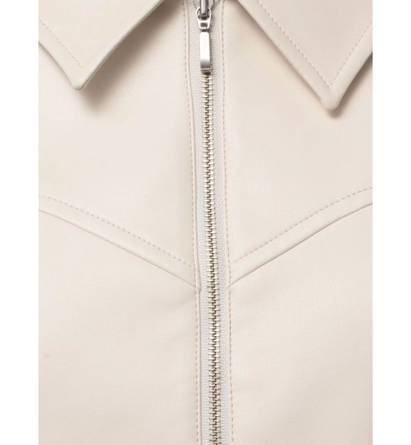 dazzlin「サイドギャザーショートブルゾン」|ブルゾン・スタジャン|