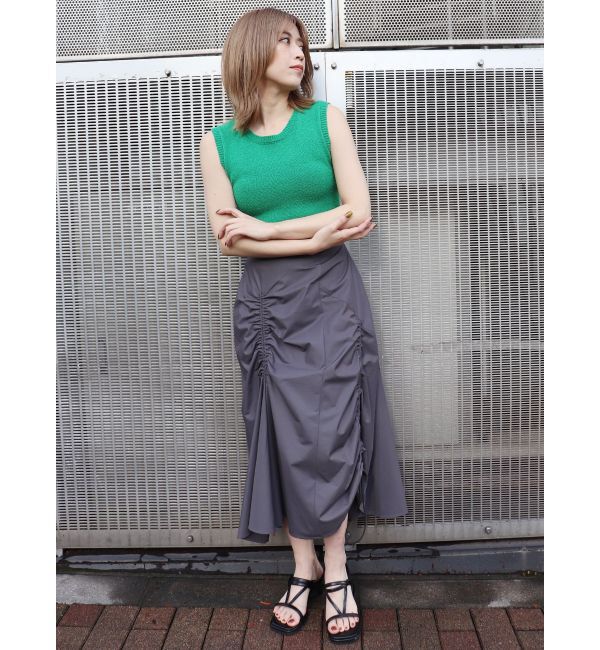 MURUA「ブロッキングフレアスカート」|スカート|