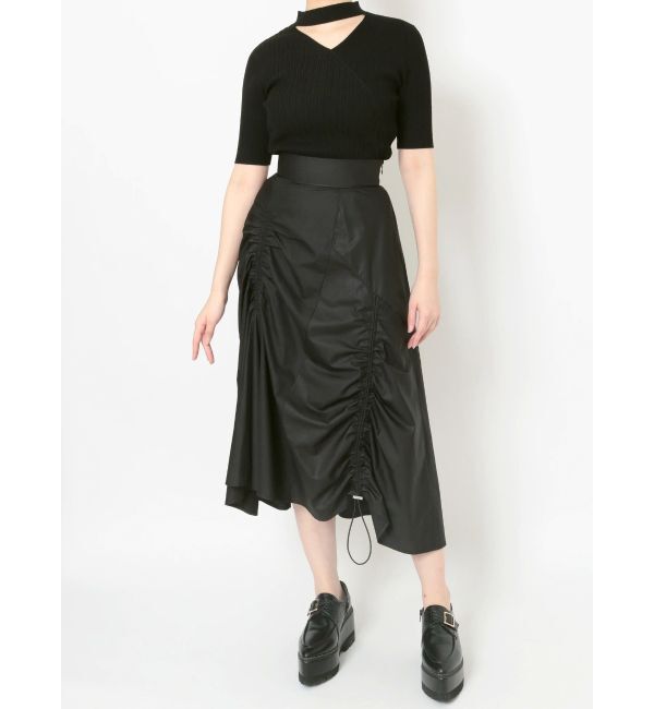 MURUA「ブロッキングフレアスカート」|スカート|