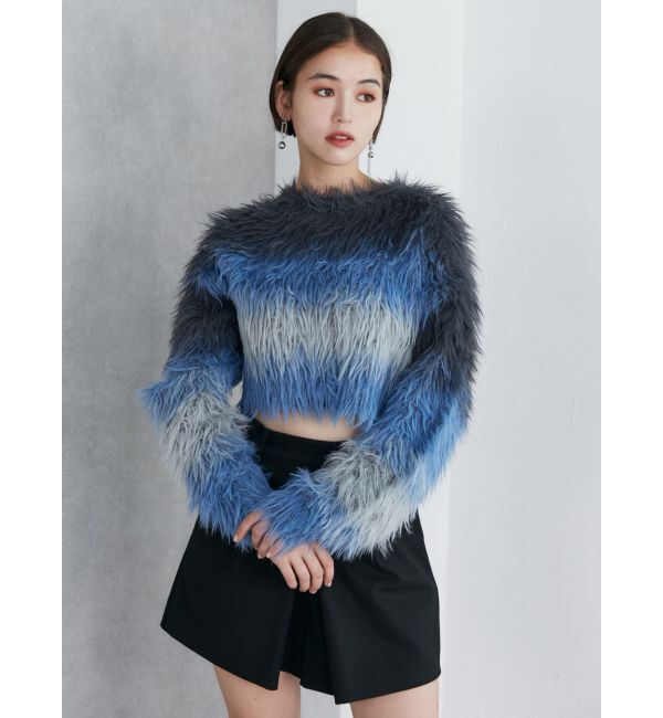 MURUA「シャギーボーダーニット」|ニット・セーター|