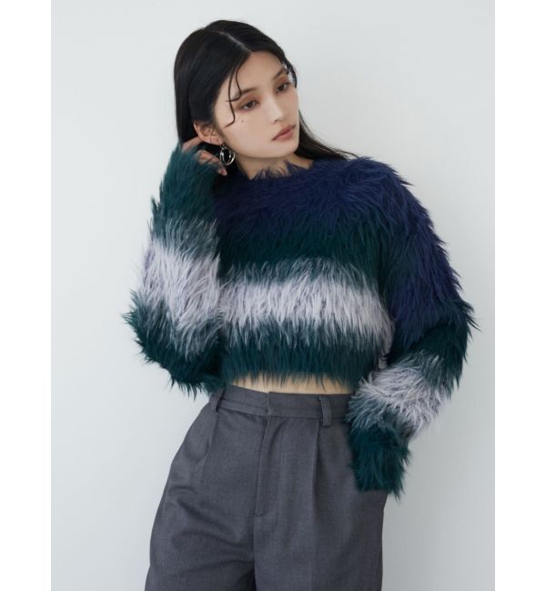 MURUA「シャギーボーダーニット」|ニット・セーター|