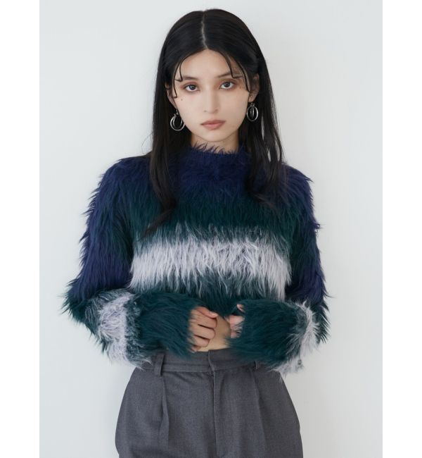 MURUA「シャギーボーダーニット」|ニット・セーター|