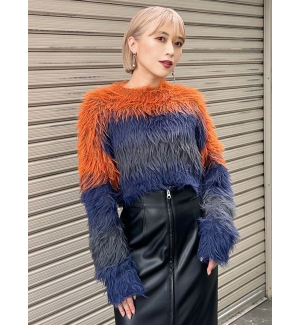 MURUA「シャギーボーダーニット」|ニット・セーター|