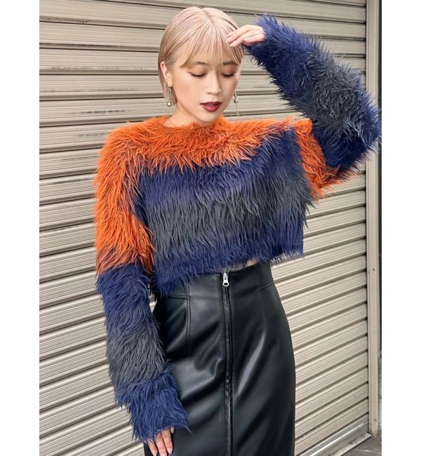 MURUA「シャギーボーダーニット」|ニット・セーター|