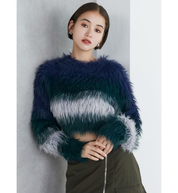 MURUA「シャギーボーダーニット」|ニット・セーター|