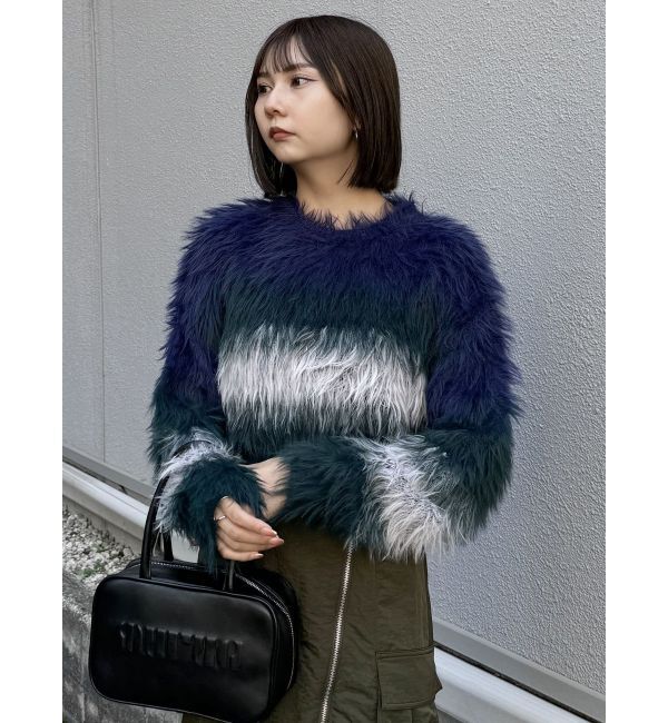 MURUA「シャギーボーダーニット」|ニット・セーター|