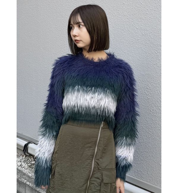 MURUA「シャギーボーダーニット」|ニット・セーター|