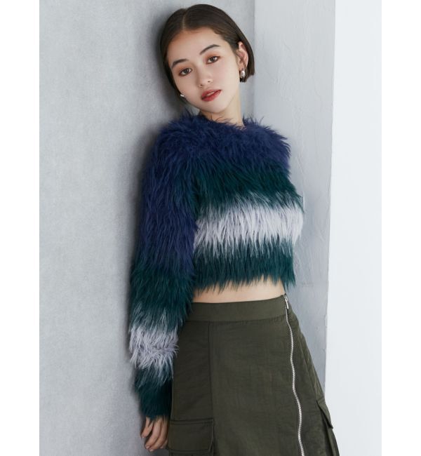 MURUA「シャギーボーダーニット」|ニット・セーター|