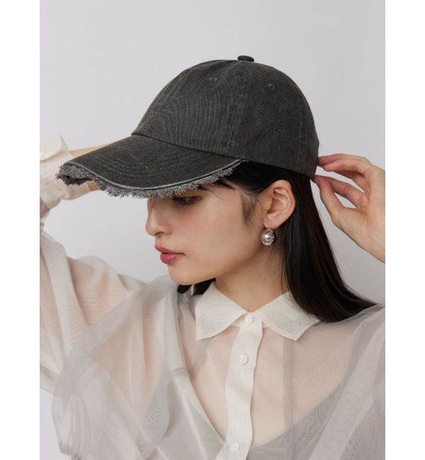 MURUA「カーブフリンジキャップ」|キャップ・キャスケット|