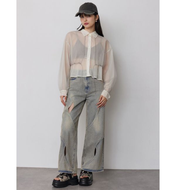 MURUA「カーブフリンジキャップ」|キャップ・キャスケット|