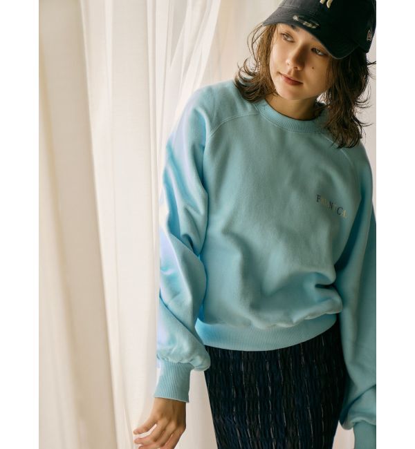 Ungrid「ランダムロゴヴィンテージスウェット」|スウェット・ジャージ|ターコイズ